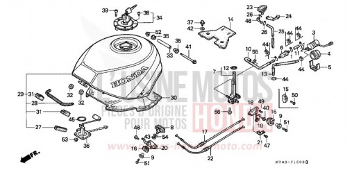 RESERVOIR A CARBURANT (VFR750FL/FM/FN/FP) VFR750FL de 1990